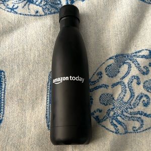Amazon Today & Shop Talk Collectible Black Matte Water Bottle